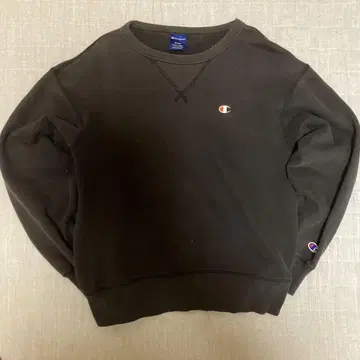 Champion 블랙 맨투맨 M