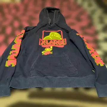 XLARGE 마리오 콜라보 후드티 네이비 S
