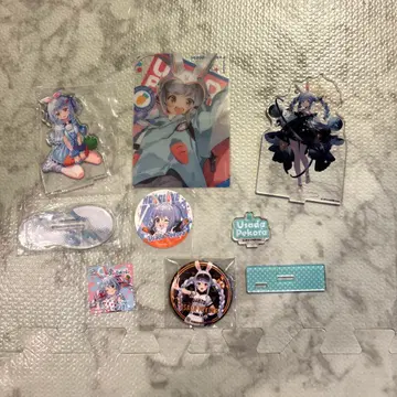 우사다 페코라 묶음 판매 캔뱃지 아크릴 스탠드 씰 카드