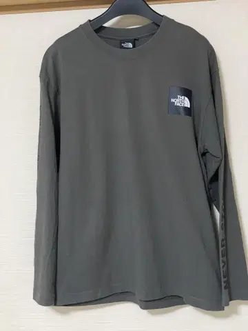 새상품급! The North Face 롱 슬리브 셔츠 올리브 그린 XL