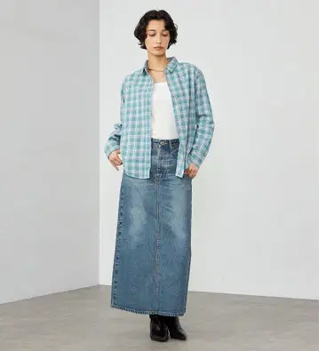 SOMETHING 플란넬 체크 셔츠