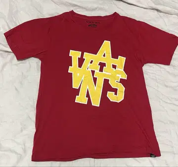 VANS 빨간색 구제 의류 티셔츠