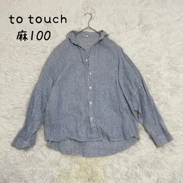 to touch 린넨 셔츠 돌먼 슬리브 루즈핏 셔츠 스트라이프