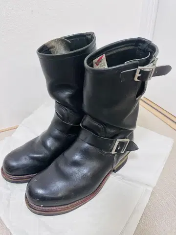 RED WING 엔지니어 부츠 블랙