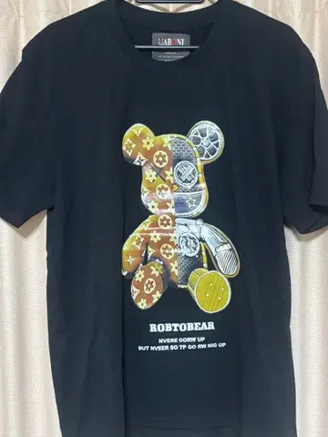 ROBOTBEAR 블랙 T셔츠 UABONI