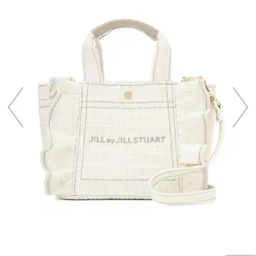 JILL by JILLSTUART [프릴 토트 미니] 트위드 화이트