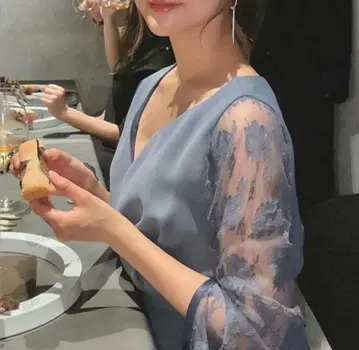 LACE SLEEVE REFINED DRESS 아메리빈티지