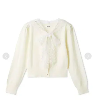 [ USAGI ONLINE 한정판 ] 레이스 보타이 가디건