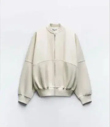 ZARA 봄버 스웨트 셔츠 지퍼 택 포함