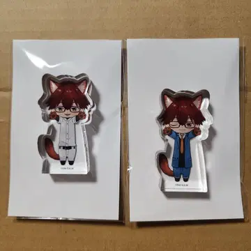 망각 배터리 늘어나는 고양이 스탠드업 아크릴 블록 치하야 슌페이