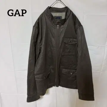 GAP 인조 가죽 자켓 다크 브라운 XL 남성용