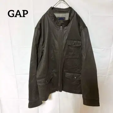 GAP 인조 가죽 자켓 다크 브라운 XL 아우터