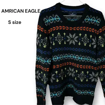 AMERICAN EAGLE 니트 스웨터 S 사이즈 남성용 가을/겨울