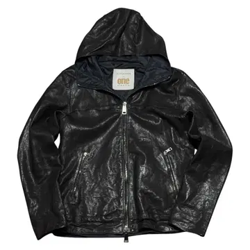 GIORGIO BRATO x ONEGRAVITY 리버서블 가죽 블루종