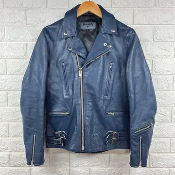 black market 666 더블 라이더 자켓 롱 36