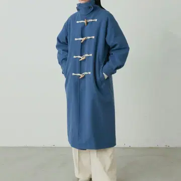 [ 미사용 새상품 ] 스탠드 넥 롱 더플 코트