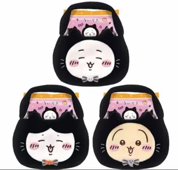 검은 고양이 치이카와 (먼작귀) 하치와레 토끼 미니백 3종