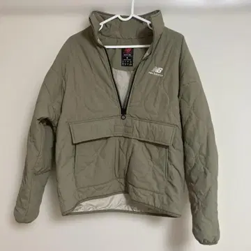 new balance 카키 퀼팅 풀오버
