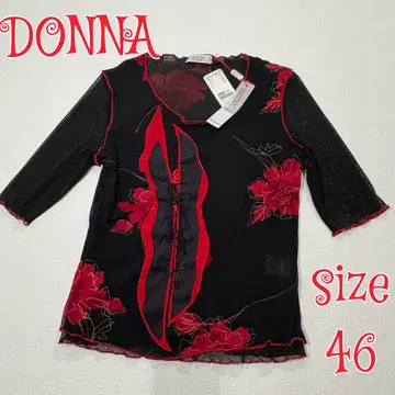 미사용 이탈리아제 DONNA proibito 시스루 상의 46