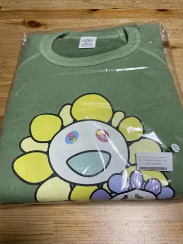 무라카미 다카시 플라워 캐릭터 트레이닝복 모스그린
