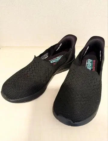 [ 25cm ] 스케쳐스 슬립온 스니커즈 여성용 초경량 블랙