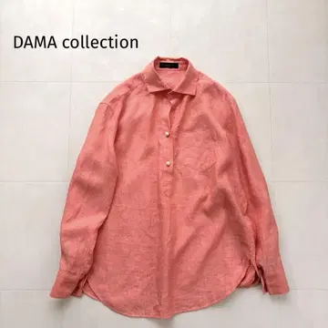 [ 새상품급 ] 다마 컬렉션 린넨 셔츠 고급 내추럴 긴팔 하프 버튼