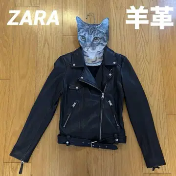 ZARA 램스킨 라이더 재킷