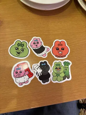스시로 피크 6개 세트 금 1개 은 1개