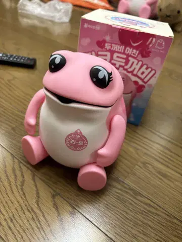 진로 개구리 피규어 Jinro 핑크 개구리 캐릭터 (원박스 포함)