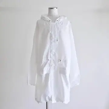 1990s 네덜란드군 스노우 파카 모즈 코트 화이트 밀리터리