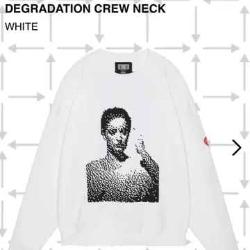 cavempt DEGRADATION CREW NECK