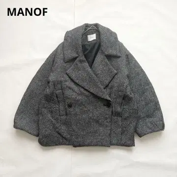 MANOF 마노프 코쿤 라인 숏코트 충전솜 블랙 숏 M