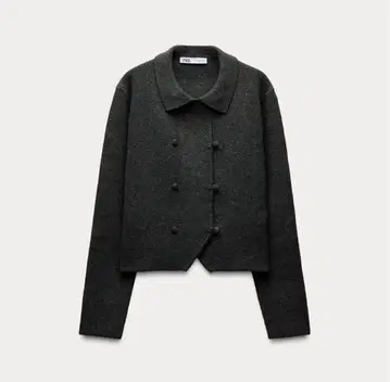 ZARA 니트 크로스 자켓