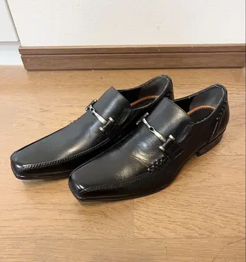 ELLE 비즈니스 슈즈 드레스 슈즈 슬립온 블랙 25.5cm