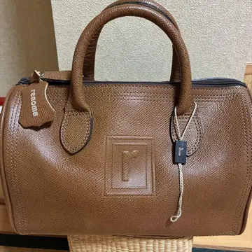 Renoma 브라운 가죽 보스턴 백 미니