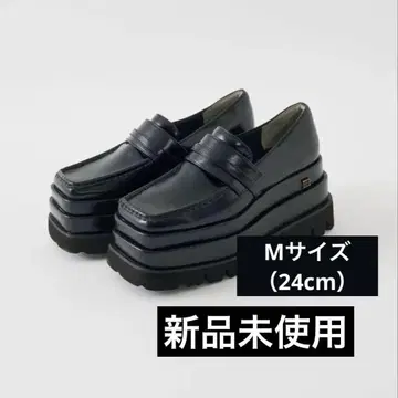 다리치 블랙 플랫폼 로퍼 M