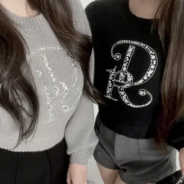 다리치 Darich DR 비쥬 볼륨 리브 니트탑