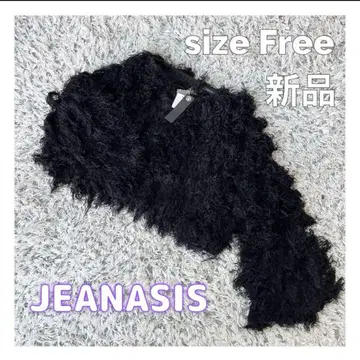 [택 포함 새상품] JEANASIS 지나시스 모코모코 상의 블랙