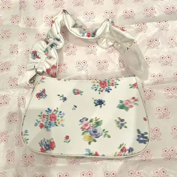 POPPY 아사기니뇨 BLURRED LEATHER HANDBAG
