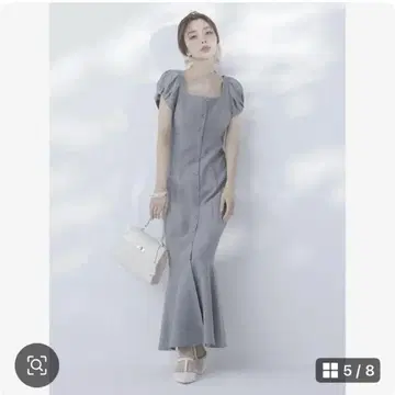 23ss eimy istoire 프론트 버튼 머메이드 원피스