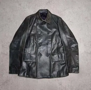Paul Smith London 다크 그린 가죽 자켓