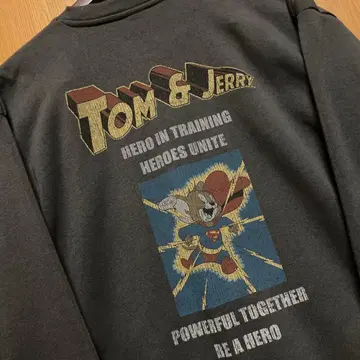톰과 제리 트레이닝복 맨투맨 슈퍼맨 남성용 속기모 흐릿한