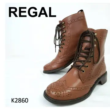 리갈 새상품급 숏부츠 윙팁 메달리온 컨트리 22cm