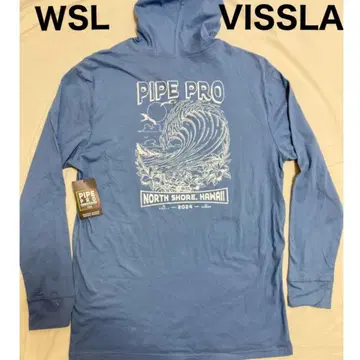 [새상품] VISSLA 비슬라 WSL 파이프 프로 2024 후드티 블루