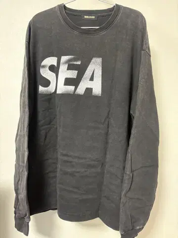 WIND AND SEA 롱티 SEA 로고 블랙