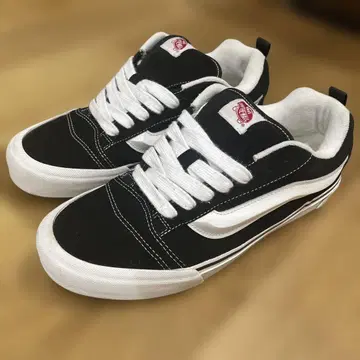 29cm 반스 뉴스쿨 스케이트 보드화 두꺼운 텅 블랙