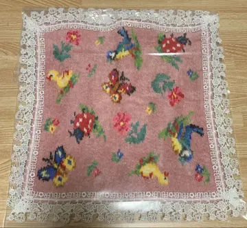 페이러 긴자와 레이스 콜라보 손수건 하이디 핑크