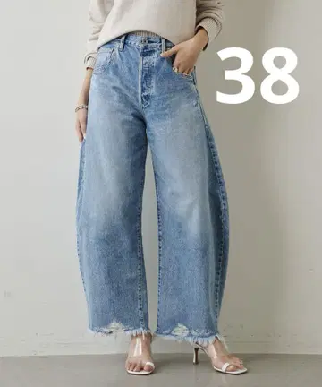특가 [ Whim Gazette ] 라인 커브 DENIM 38