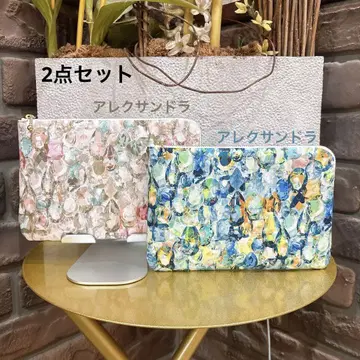 2개 세트 판매 L자형 지퍼 파우치 리버티 알렉산드라 핸드메이드