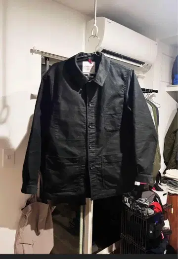 블랙 몰스킨 자켓